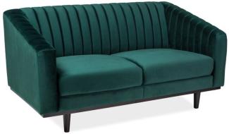 Casa Padrino Luxus Sofa 150x85 x H. 78 cm - Wohnzimmer Sofa mit edlem Samtstoff - Wohnzimmer Möbel