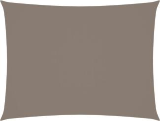 vidaXL Sonnensegel Oxford-Gewebe Rechteckig 4x6 m Taupe