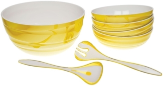 Genius - Salatschüssel-Set Schüssel Set 7-tlg. gelb 26094
