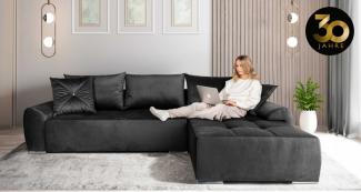 COLLECTION AB Ecksofa Bilbao L-Form, inkl. Bettfunktion und Bettkasten, Zierkissen mit Strassstein