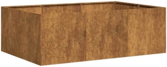vidaXL Pflanzkübel Rostig 120 x 80 x 40 cm Wetterfester Stahl 860751