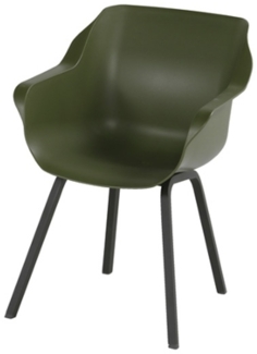 Sophie Element Dining Sessel (carbon black / moss green)