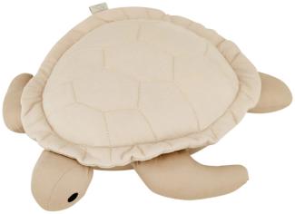 Cam Cam Copenhagen Sea Turtle Kissen,100 % Bio-Baumwolle in Latte Beige, 44 x 33 x 8,5 cm