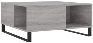 Couchtisch, Sofatisch Grau Sonoma 80 x 80 x 36,5 cm Holzwerkstoff