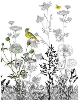 Garnier-Thiebaut Geschirrtuch Escapades Printemps 50x70 cm