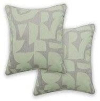 Kissen mit Füllung grün Muster 45 x 45 cm