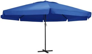 vidaXL Sonnenschirm mit Aluminium-Mast 500 cm Azurblau 47369