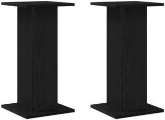 vidaXL Pflanzenständer 2 pcs Schwarz Eichen-Optik 30 x 30 x 60 cm 3345112