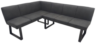 HTI-Living Eckbank Eckbank 152 x 192 cm Vemal kurzer Schenkel links (Stück, 1-St, 1 Eckbank), Sitzbank Polsterbank Kunstlederbezug Metallgestell