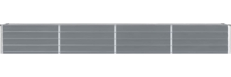 vidaXL Garten-Hochbeet Verzinkter Stahl 320×40×45 cm Grau 47052