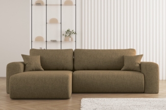 Kaiser Möbel Ecksofa Ecksofa mit Schlaffunktion und Stauraum Capri Stoff Verita