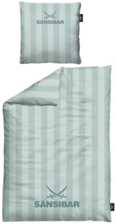 Sansibar Sylt Bettwäsche Sansibar Bettwäsche “Modern Stripe” 100% Baumwolle, Baumwolle, 2 teilig, edel und hochwertig, weich, hautfreundlich, pflegeleicht