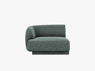 Micadoni Eckmodul Miley 1-Sitzer Chenille Petrol Links