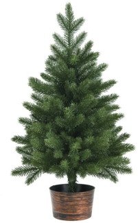 KOMFOTTEU Künstlicher Weihnachtsbaum Tannenbaum, mit 50 Zweigen & Sockel, 100% PE-Spritzen