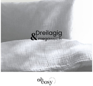 Musselin Bettwäscheset Sally, 2-teilig