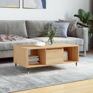 vidaXL Couchtisch Sonoma-Eiche 90x50x36,5 cm Holzwerkstoff 830583