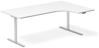 Hebe-/Senktisch DNA Weiß 1600x1200 mm Links 2-Fuß/Weiß