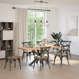 vidaXL Esstisch Hellbraun 180x90x74 cm Massivholz Eiche Rechteckig 3304168