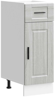 vidaXL Küchenunterschrank Porto Grau Sonoma Holzwerkstoff 853943