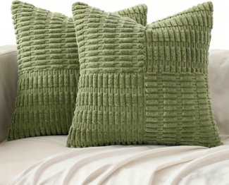 CLTYQ Kissenbezug Weihnachten Kissenbezüge Kord Kissenhülle Herbst-Kissenbezüge, (2 Stück), Dekorative Kissenbezug Sofakissen mit Verstecktem Reißverschluss