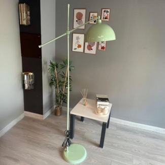 Bamyum Stehlampe Stehlampe aus Metall mit E27, verstellbarer Lampenschirm, ohne Leuchtmittel, E27, verstellbarer Lampenschirm, Stehluchte mit Ablage