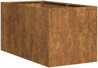 vidaXL Pflanzkübel Rostig 40x80x40 cm Wetterfester Stahl 860737