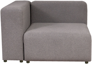 Sofa-Modul Suldal Eckelement links Webstoff Grau [en. casa]