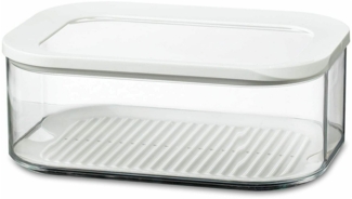 Mepal | Modula Kühlschrankdose Käse 2000ml | transparente Sichtfenster | stapelbar & BPA frei | Maße: 22.4 x 16 x 8.6 cm | ideal zur Aufbewahrung von Lebensmitteln
