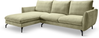 Ecksofa (B/H/T: 259x87x165 cm) in Grün