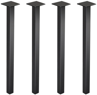 JEOBEST Tischbein 4 Stück Tischbeine Metall Möbelfüße, Höhe 90cm, DIY Möbel Tischfüße, für Couchtisch, Schreibtisch, Nachttisch, Bank