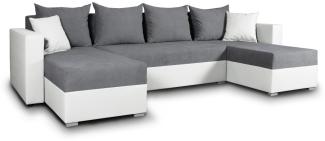 Sofnet Wohnlandschaft Beno, mit Schlaffunktion und Bettkasten, Ecksofa, U-Form Couch, Schlafsofa