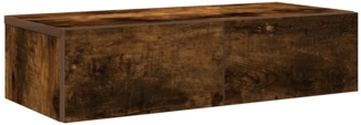 vidaXL Wandregal mit Schubladen Räuchereiche 60x26,5x15 cm 859972