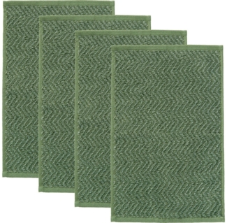 REDBEST Gästehandtuch Gästetuch "Palmdale" 4er-Pack, Frottier (4-St), Walk-Frottier gemustert