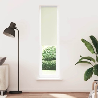 vidaXL Verdunkelungsrollo Cremeweiß 40x210cm Stoffbreite 35,7 cm 4011688