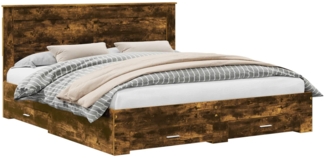 vidaXL Bettgestell mit Schubladen mit Kopfteil Holzwerkstoff 3410293