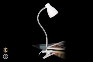 Briloner LED Klemmleuchte Grip 1-flammig weiß Leselampe Klemmlampe Bettlampe