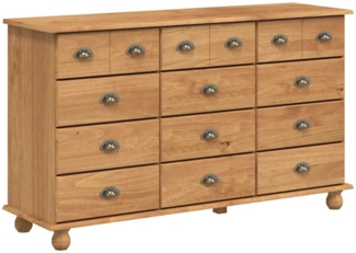 vidaXL Schubladenkommode mit Schubladen ASKIM Braun 79 x 40 x 133.5 cm 4105427