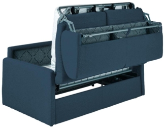 Schlafsofa 3-Sitzer CALIFE - Stoff - Marineblau - Liegefläche: 140 cm - Matratzenhöhe: 18 cm