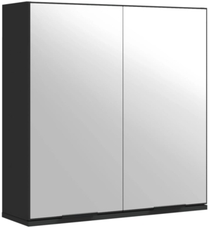 vidaXL Spiegelschrank Schwarz 64x20x67 cm Holzwerkstoff 833560