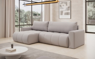 Luxusbetten24 Schlafsofa Designer Sofa Venezia, mit Schlaffunktion und Stauraum