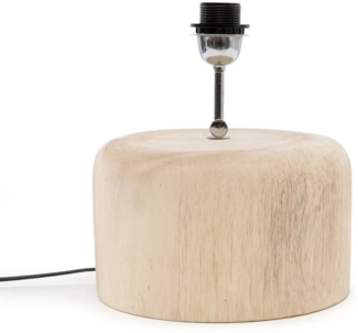 Der Teak Wood Tischlampenfuss - Natur - Natürlich - 15x15x26cm