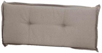 Bankauflage >Panama< in taupe, 50% Baumwolle, 45% Polyester - 110x8x48cm (BxHxT)