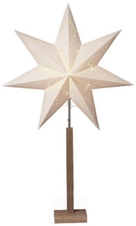 STAR TRADING LED Dekolicht Karo, Weihnachtsstern beleuchtet stehend Fensterstern mit Beleuchtung We