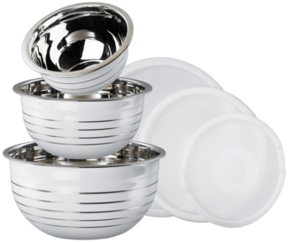 KING Schüssel, Edelstahl, (Set, 6-tlg), mit Deckel