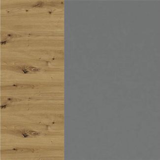 Feldmann-Wohnen Eckhängeschrank Bonn (W10/60, 1-türig, 2 Einlegeböden, 1-St, moderne Optik, MDF Fronten) Eiche Artisan / dust grey matt