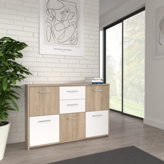 Forte Möbel Sideboard, Kommode, Eiche Sägerau