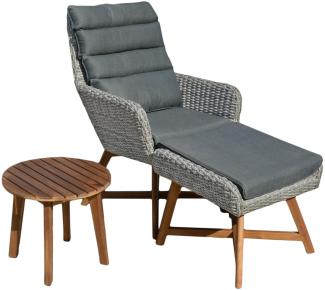 Lounger-Set, grau, CALVIA