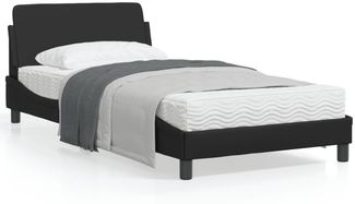 vidaXL Bettgestell "Dover" Schwarz 100x200 cm Kunstleder 373138