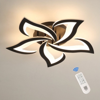 Goeco LED Deckenleuchte Acryl Dekolampe, Schwalbenschwanzlampe, fernbedienbar dimmbar, 40W, Neutralweiß