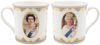 LEONARDO Tasse Königin Elizabeth II Gedanktasse, Knochenporzellan